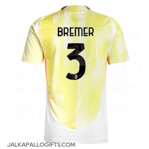 Juventus Gleison Bremer #3 Vieraspaita 2024-25 Lyhythihainen